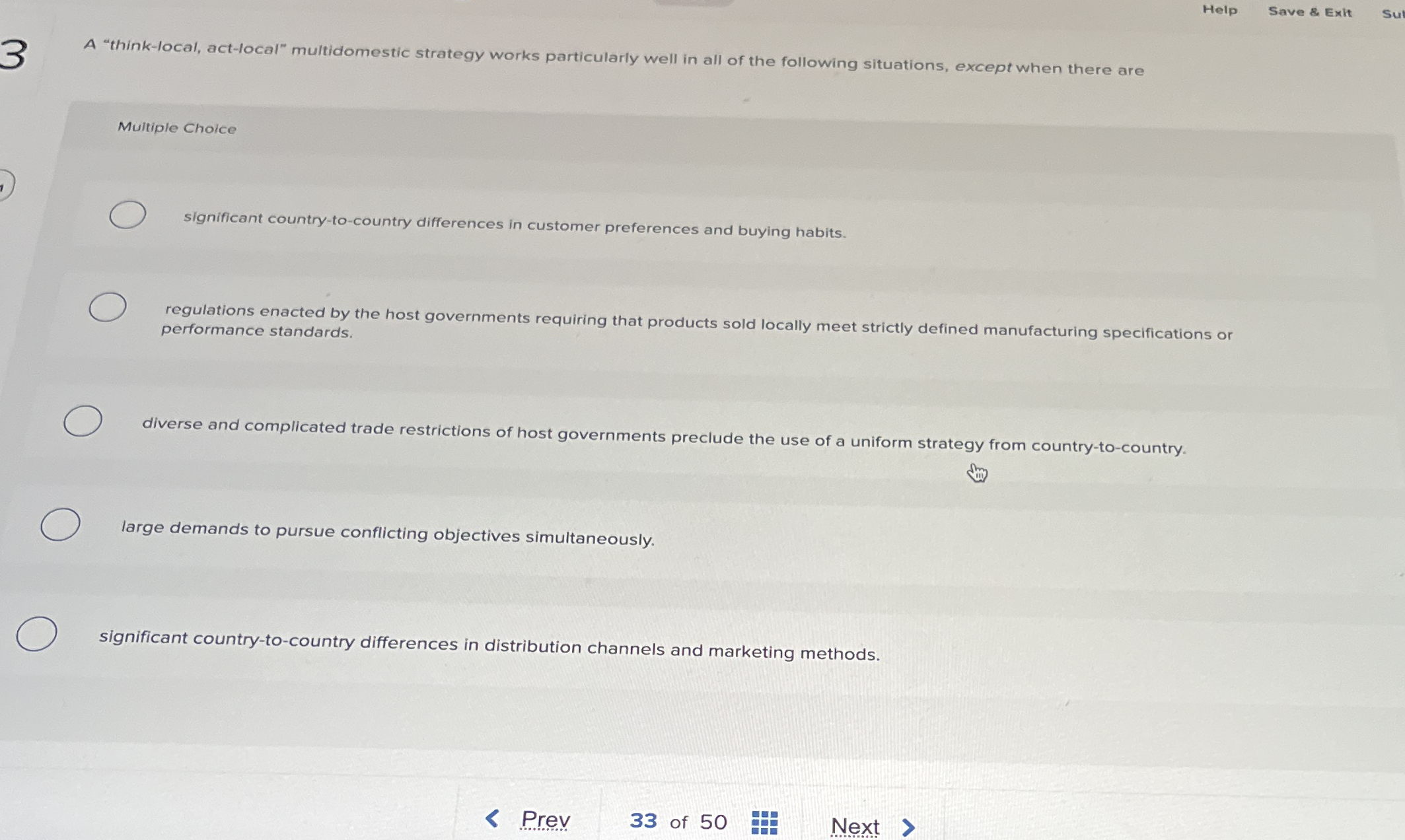 Help Save & Exit A "think - local, act - local"