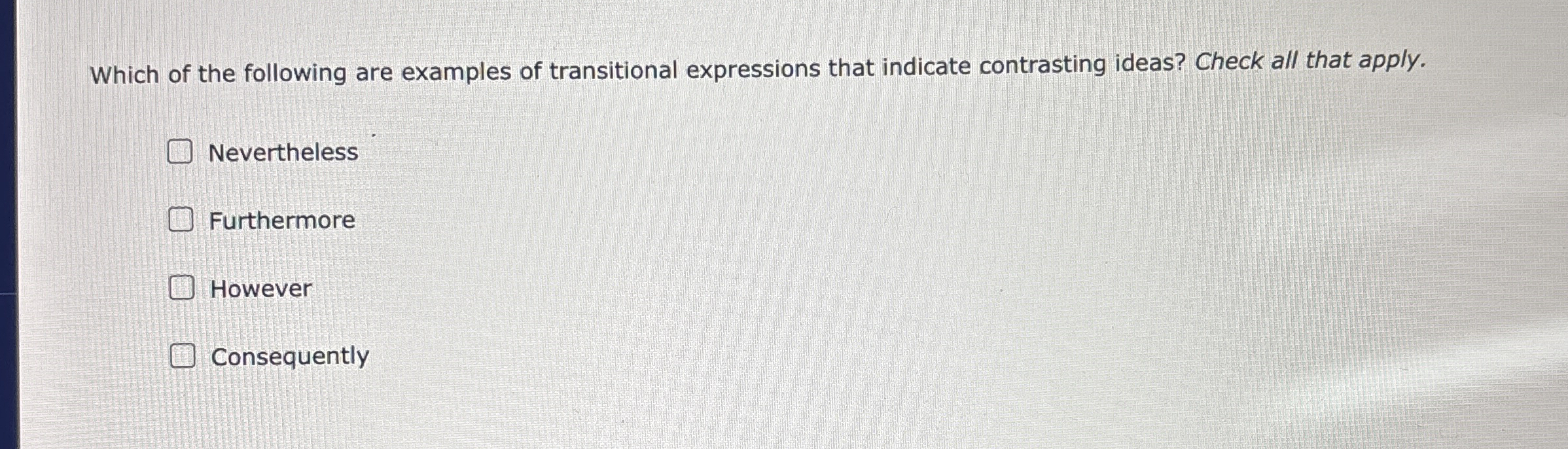 Which of the following are examples of