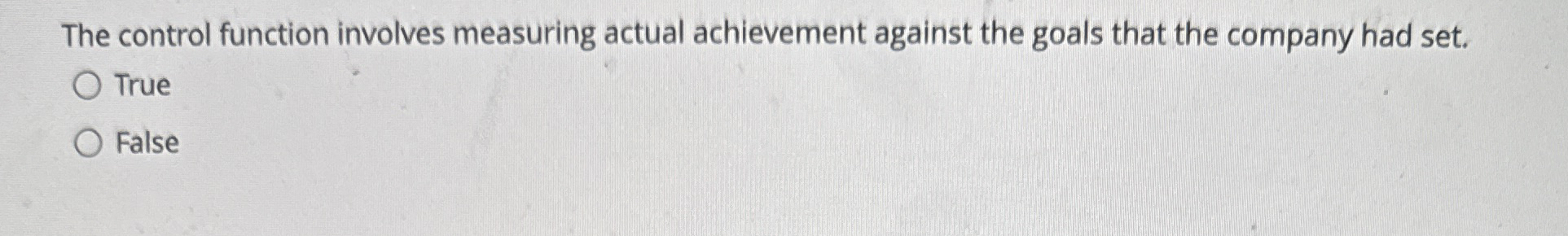 The control function involves measuring actual