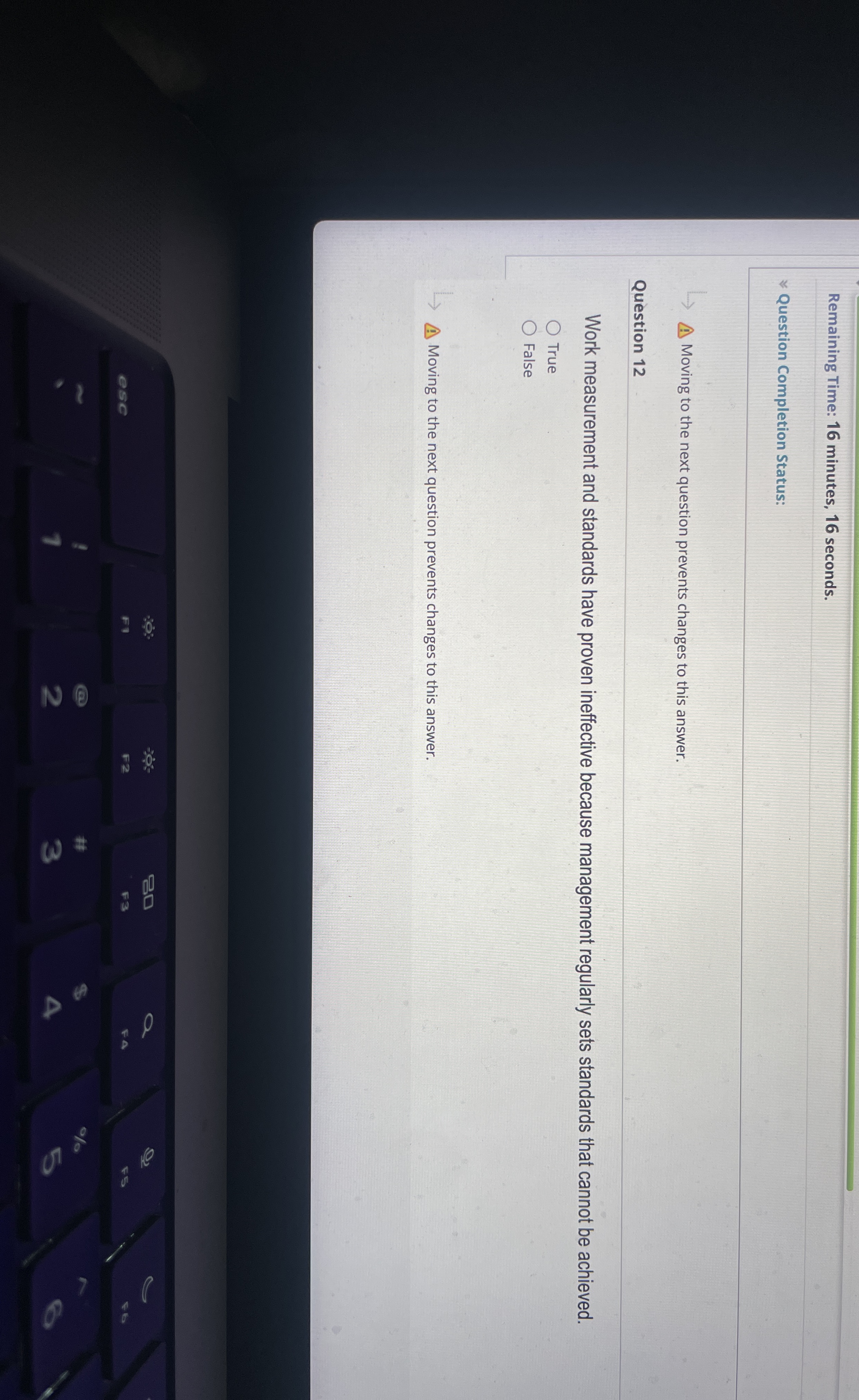 Remaining Time: 1 6 minutes, 1 6 seconds.