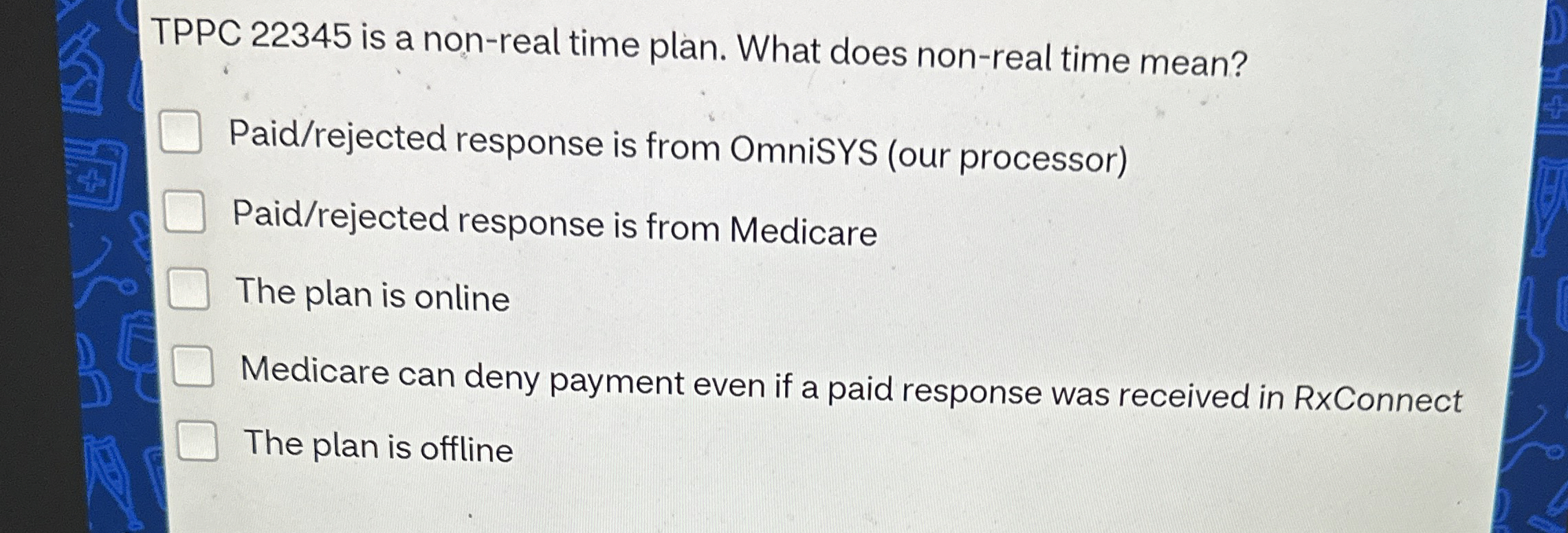 TPPC 2 2 3 4 5 is a non - real time plan. What