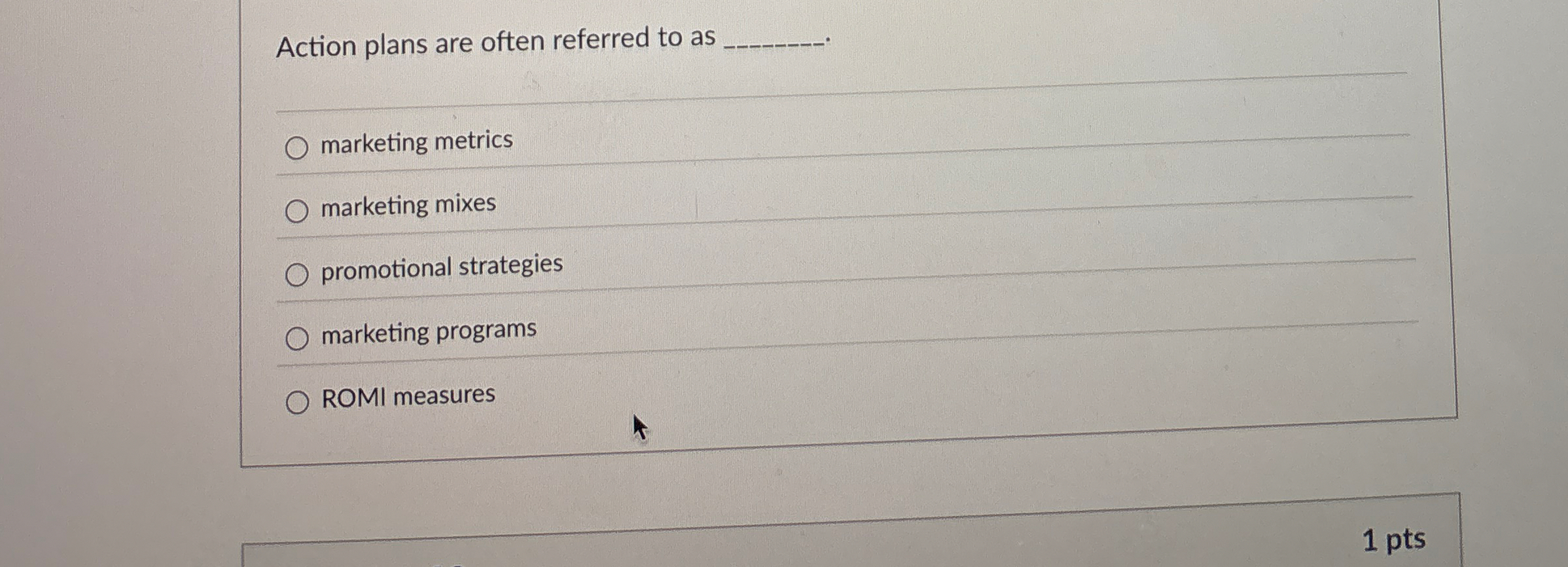 Action plans are often referred to as q ,