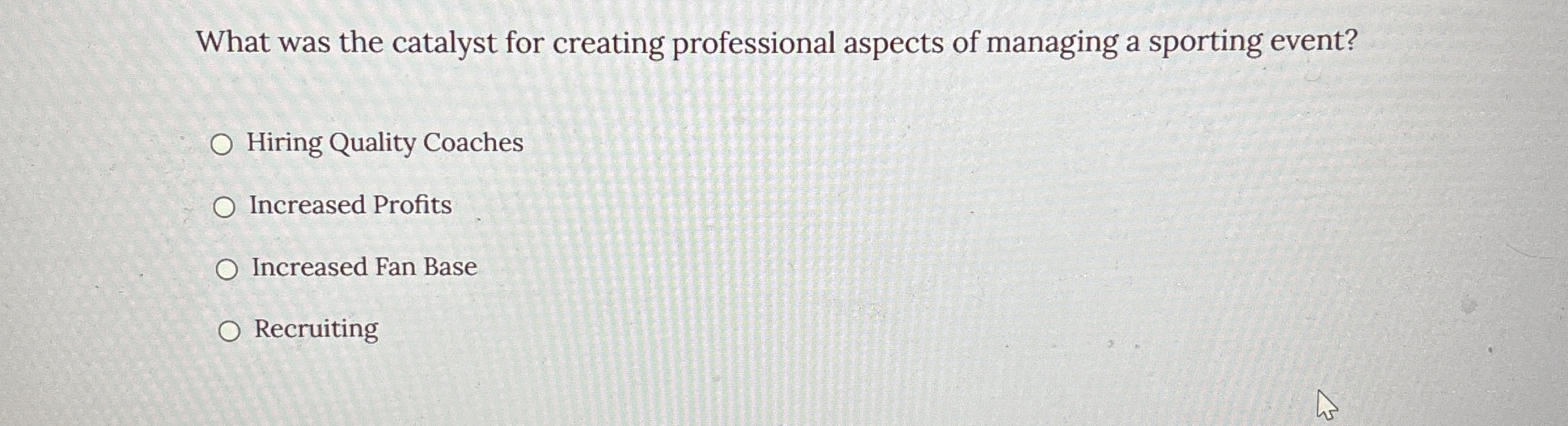 What was the catalyst for creating professional