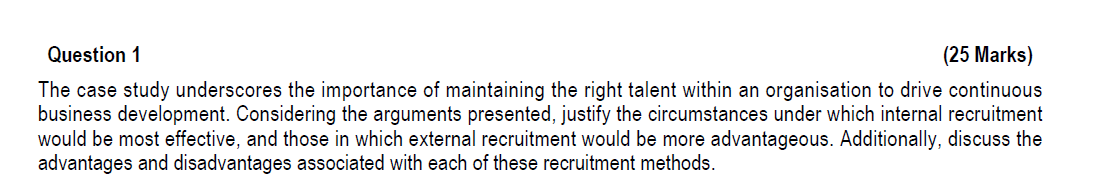 Question 1 ( 2 5 Marks ) The case study