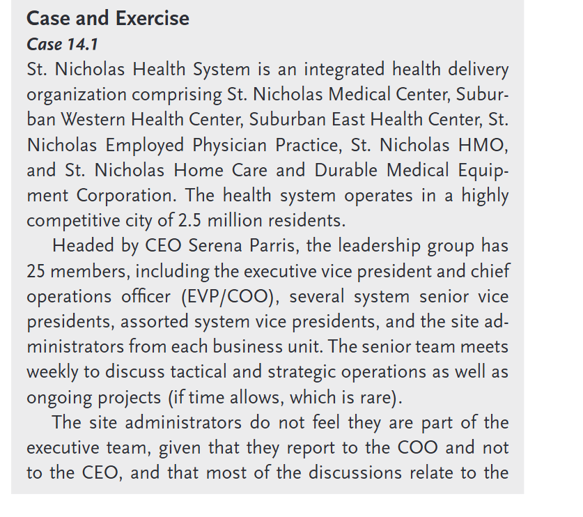 Read Case 1 4 . 1 on page 2 4 2 - 2 4 3 of the