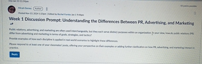 Due Jan 1 3 1 1 : 5 9 pm Micah Doeser 1 0 points