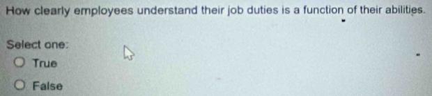 How clearly employees understand their job duties