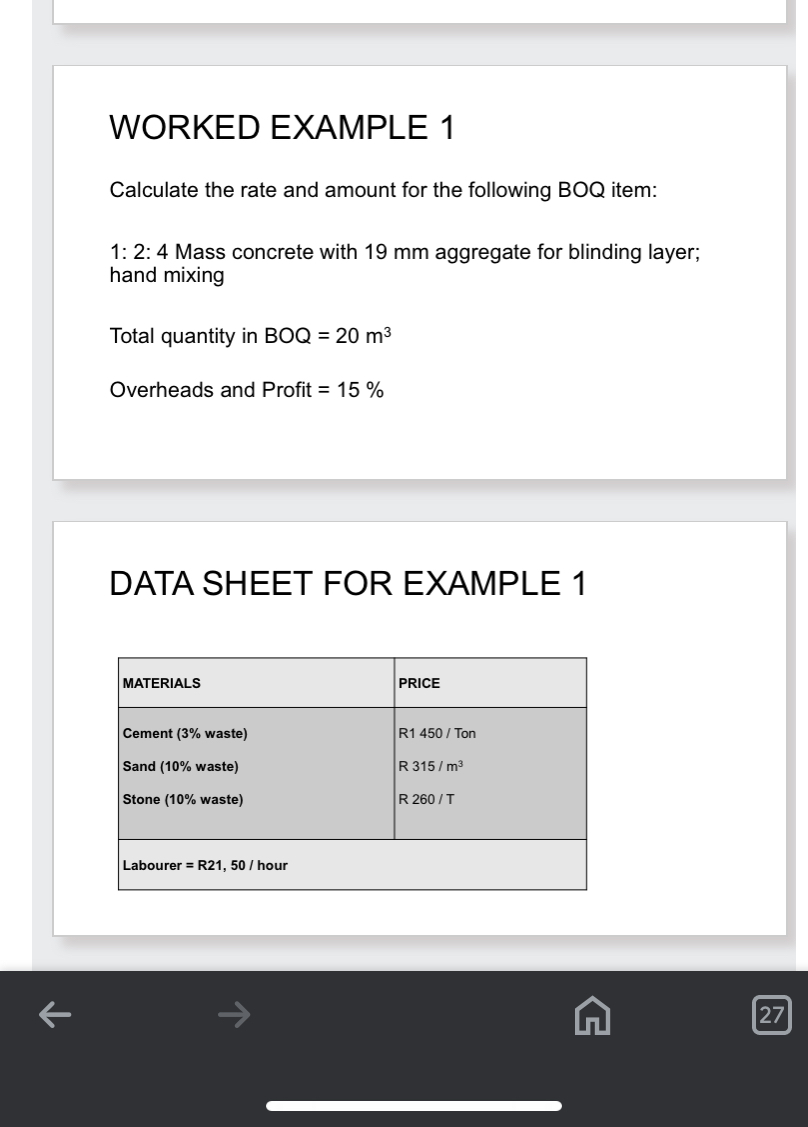 WORKED EXAMPLE 1 Calculate the rate and amount