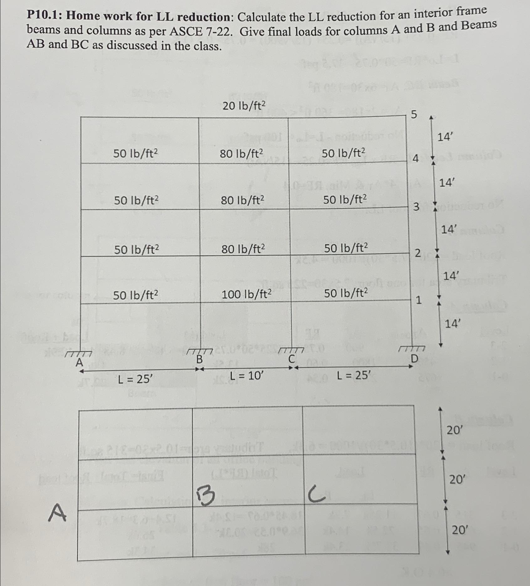 P 1 0 . 1 : Home work for LL reduction: Calculate