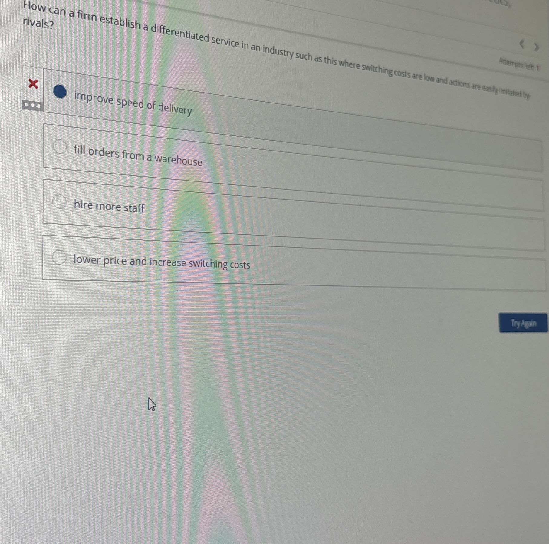 How can a firm establish a differentiated service
