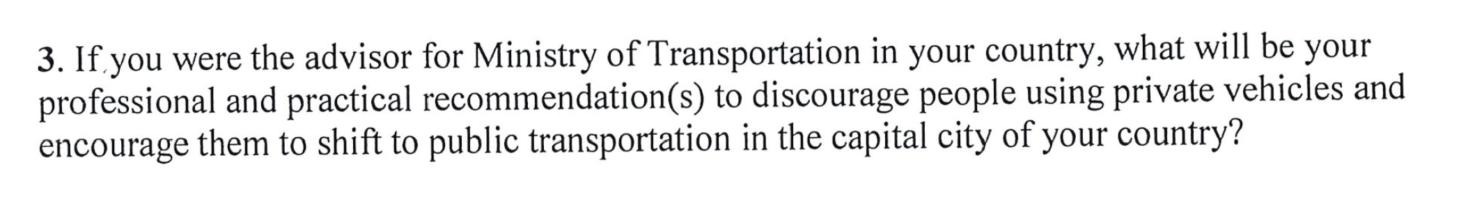 If you were the advisor for Ministry of