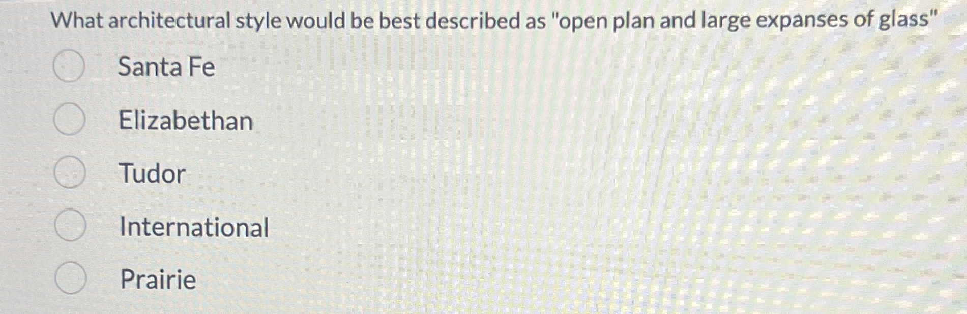 What architectural style would be best described