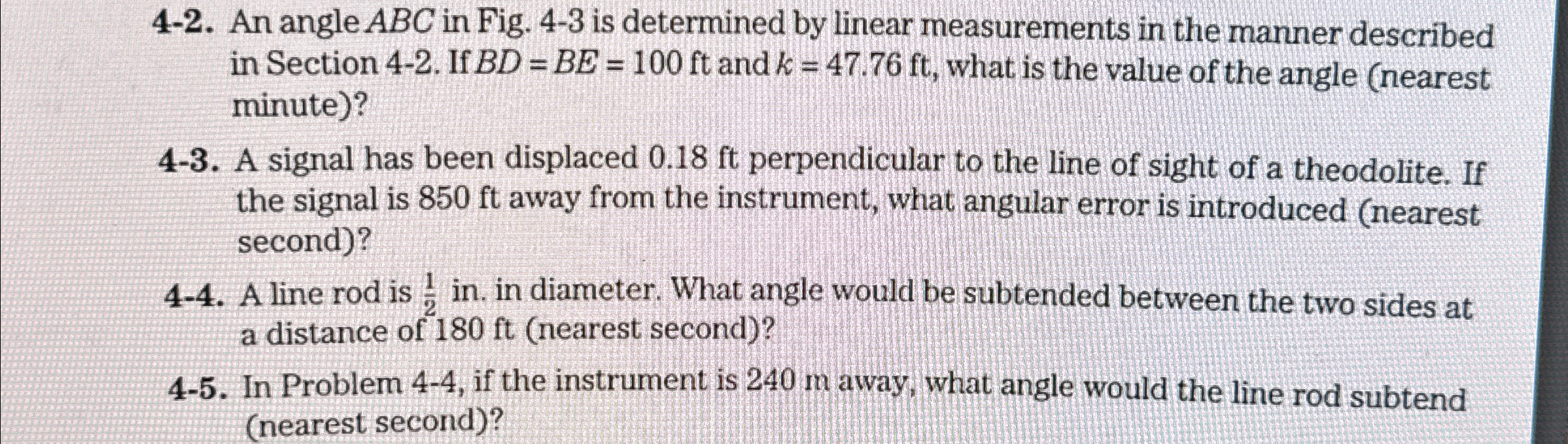 4 - 2 . An angle ABC in Fig. 4 - 3 is determined