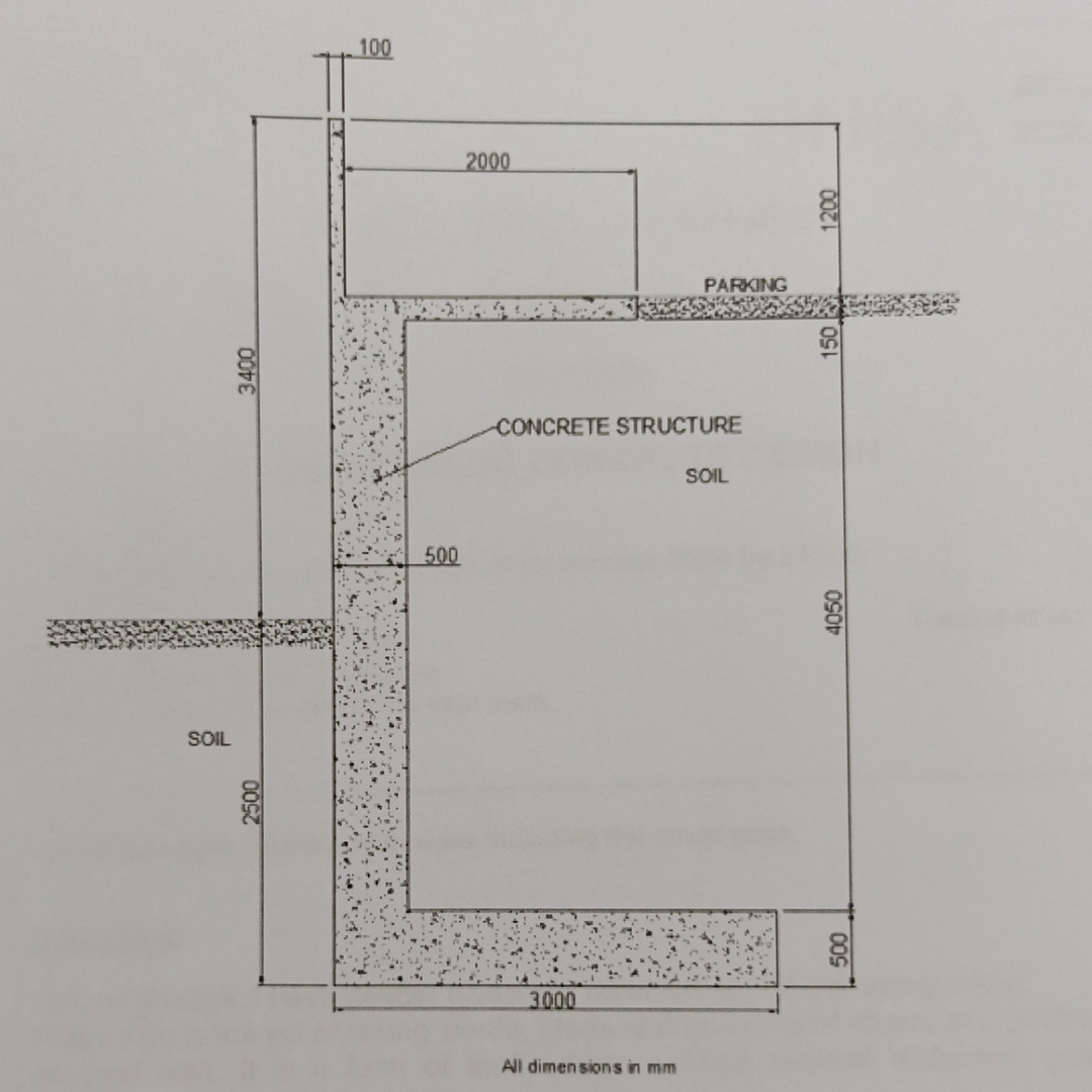 Reinforced Retaining Wall A cantilever type