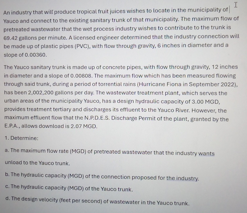 An industry that will produce tropical fruit