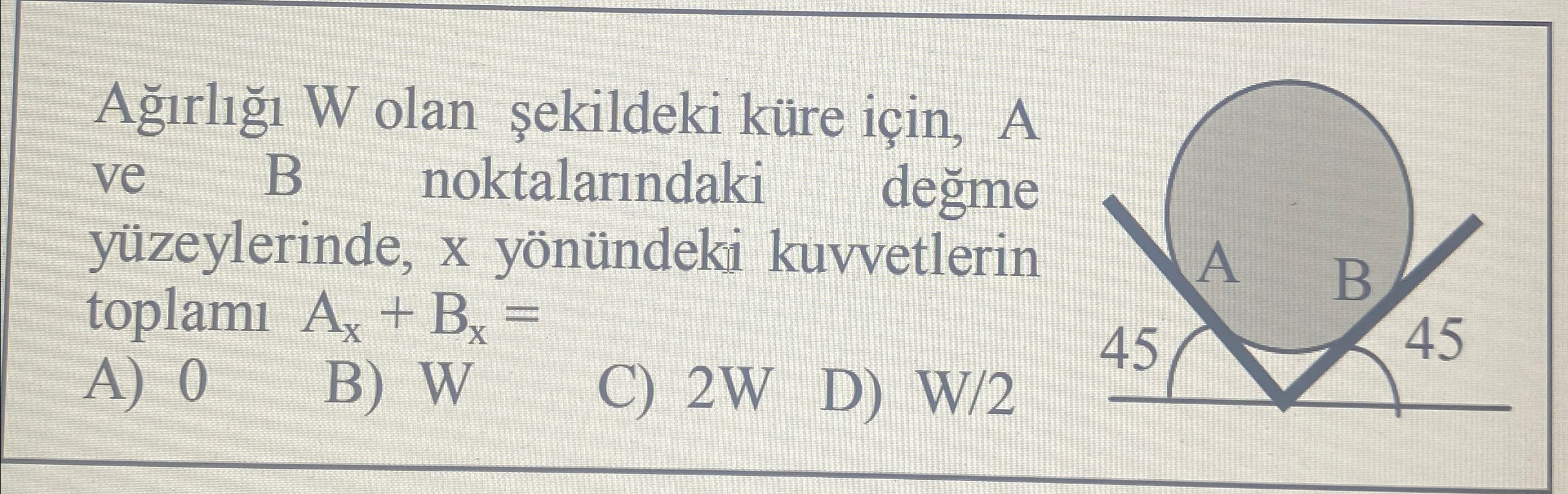 A rl W olan ekildeki k re i in , A ve B noktalan