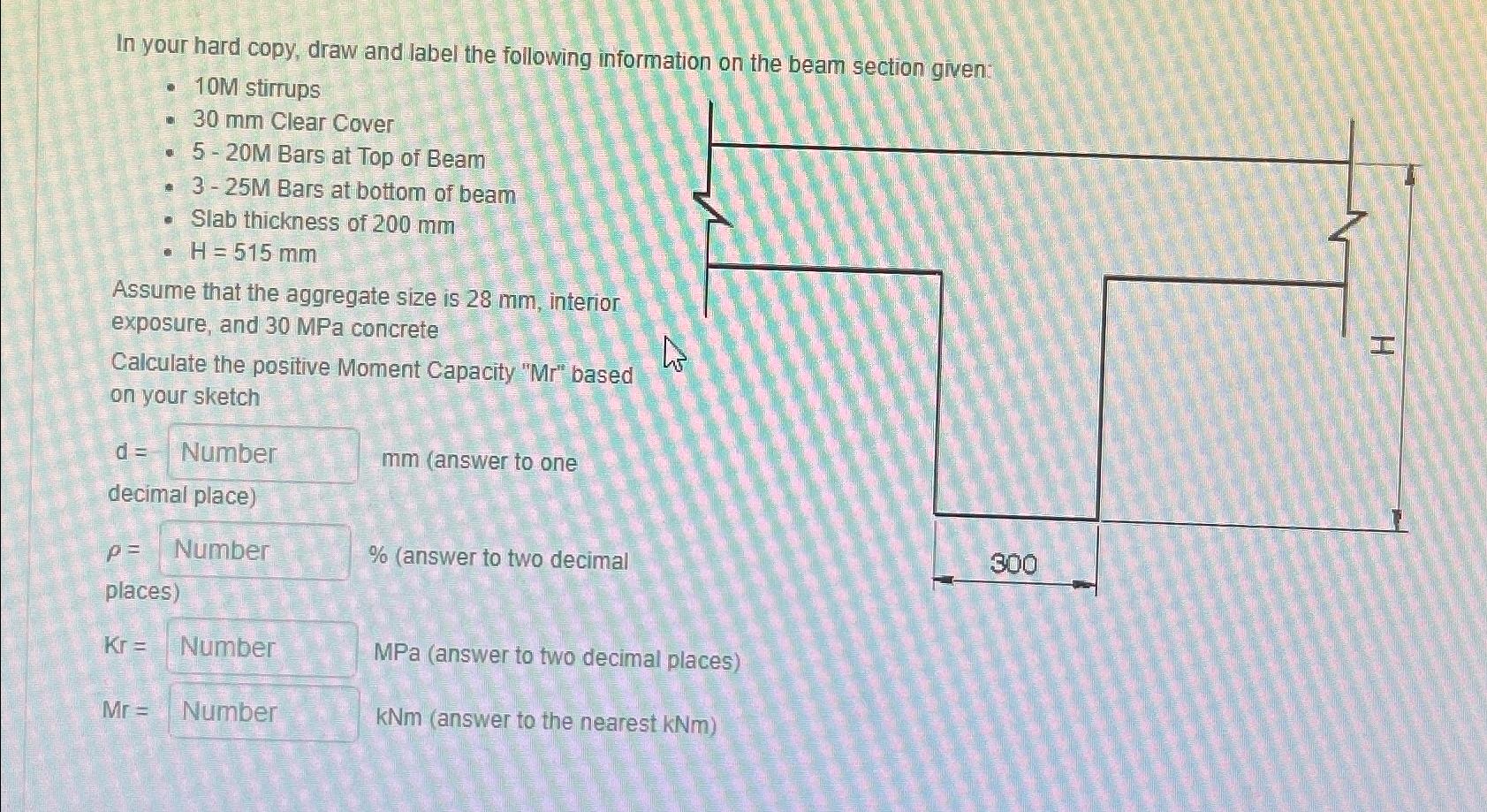 In your hard copy, draw and label the following