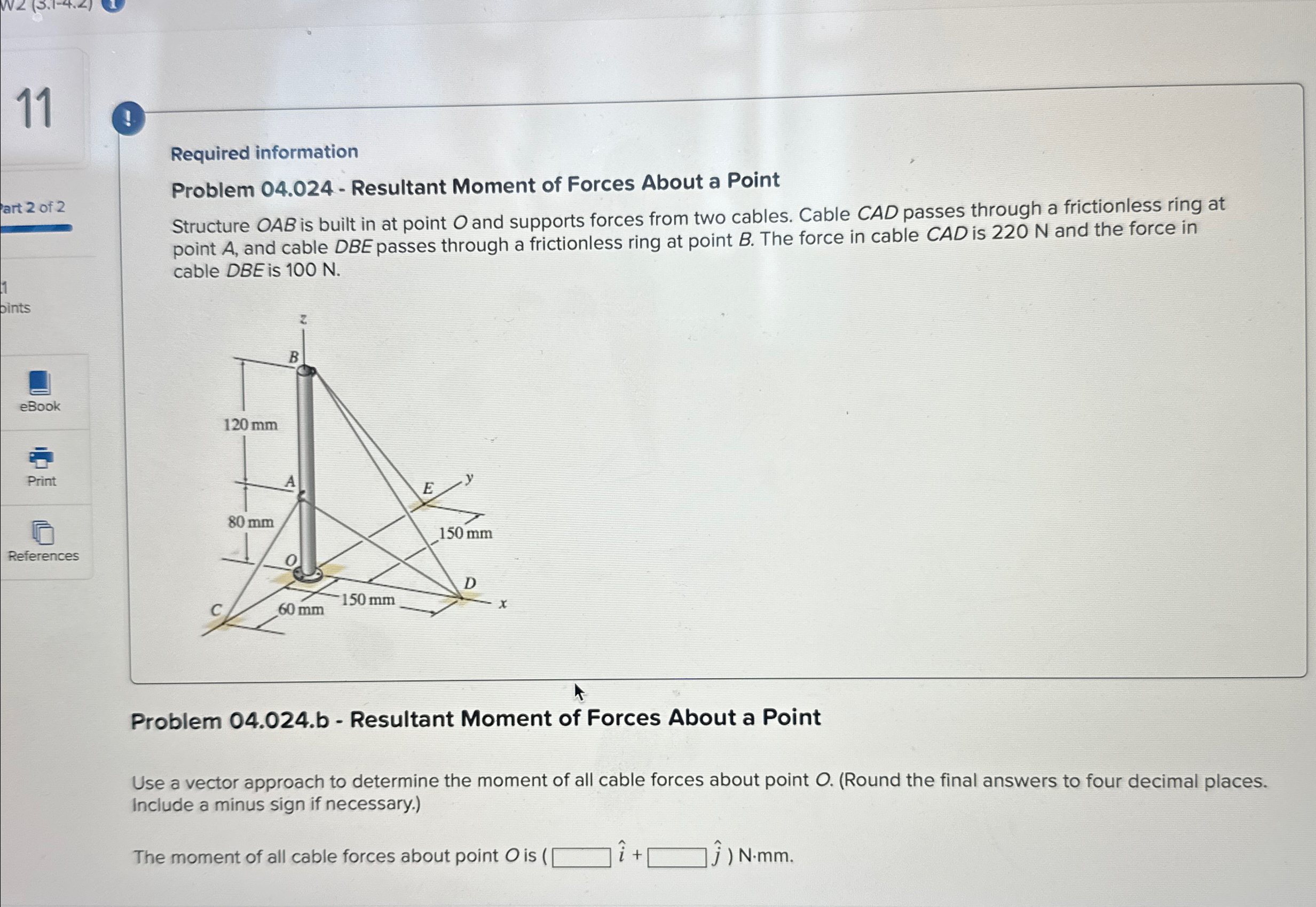 1 1 art 2 of 2 Required information Problem 0 4 .