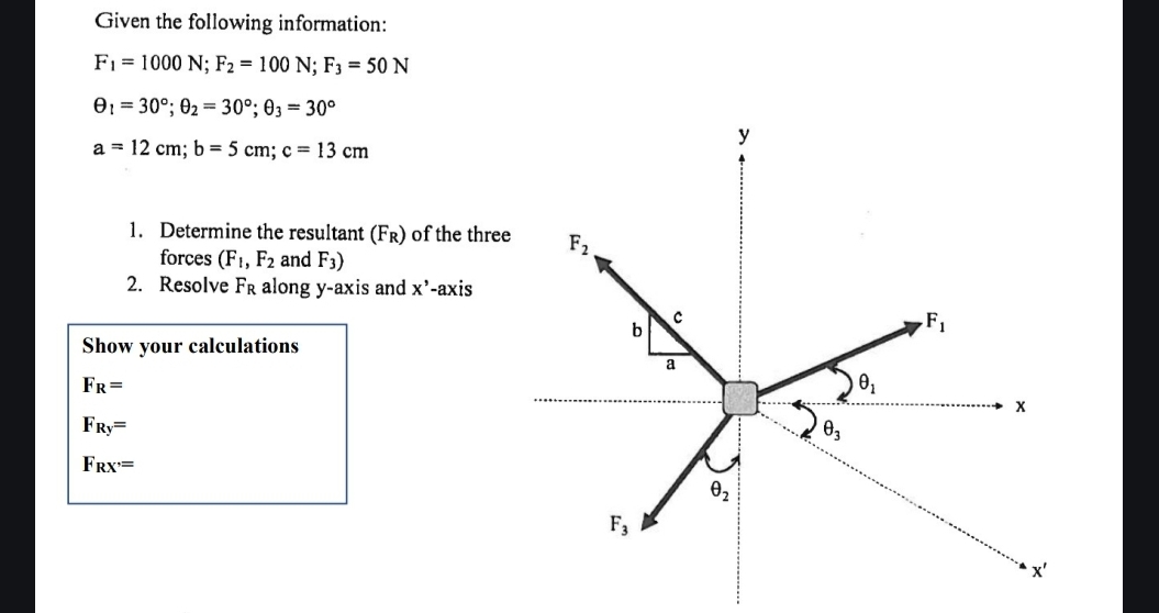 Given the following information: F 1 = 1 0 0 0 N