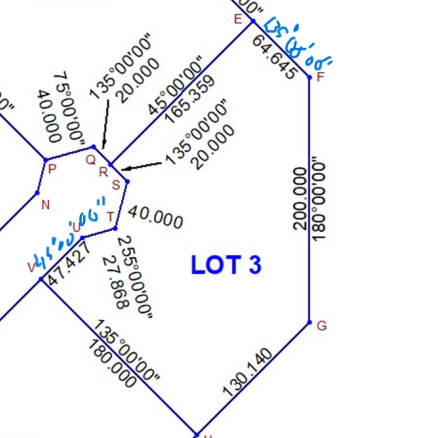 what is the missing bearings and distances Show