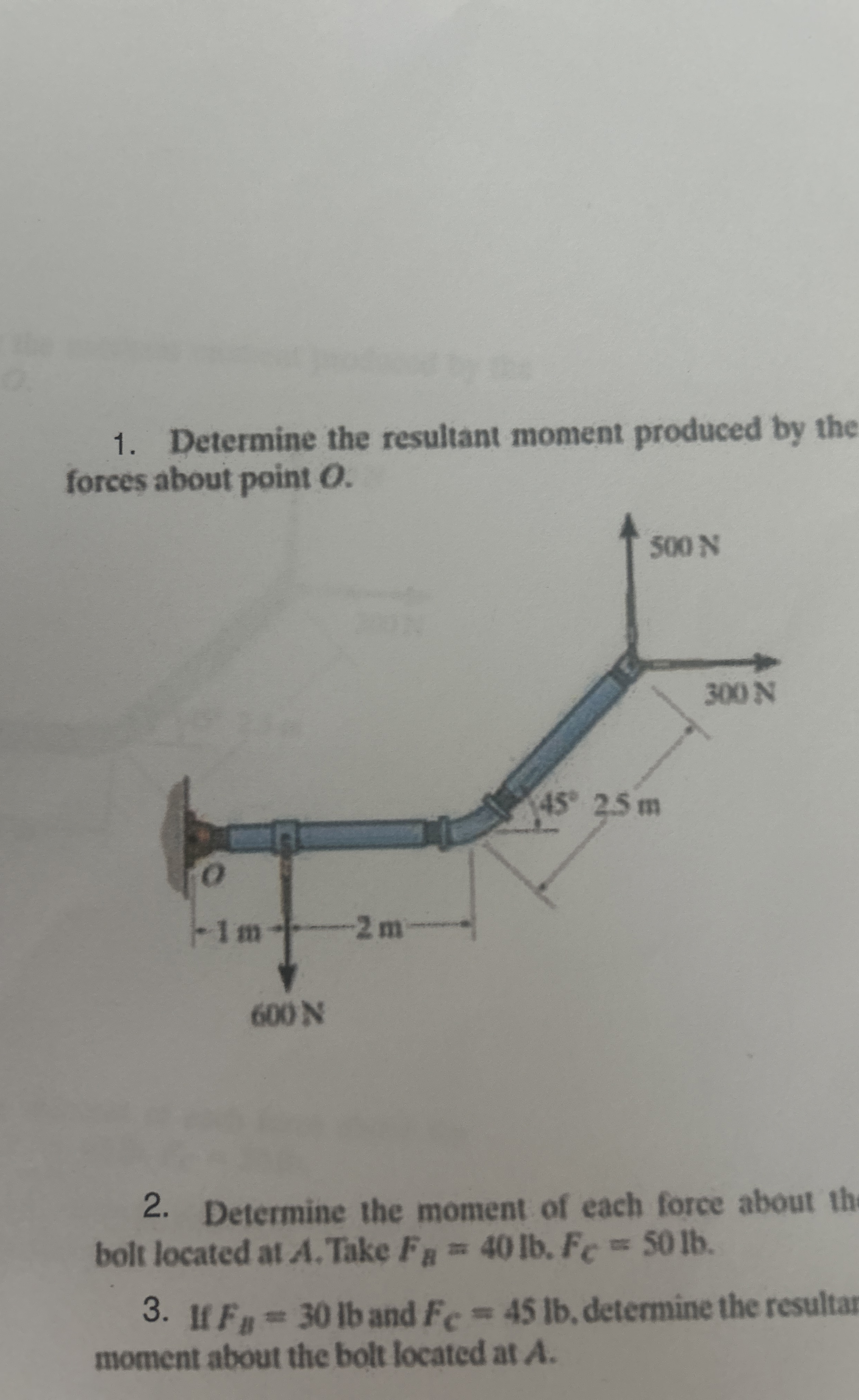 For questions 3 and 4 refer to the beam below.