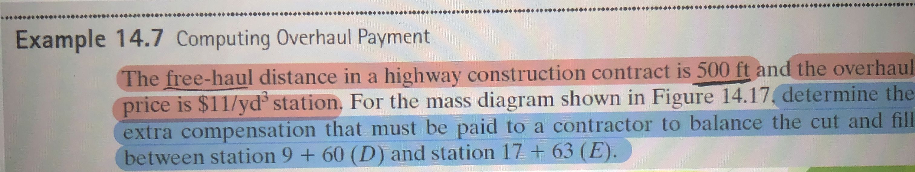 Example 1 4 . 7 Computing Overhaul Payment The