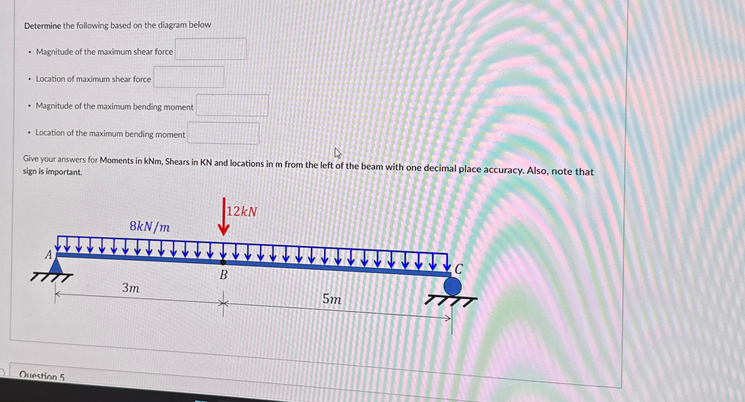 Determine the following based on the diagram