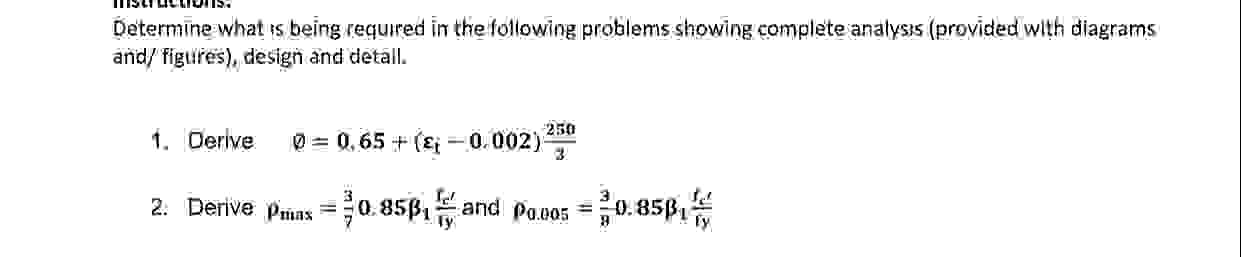 Determine what is being requred in the following