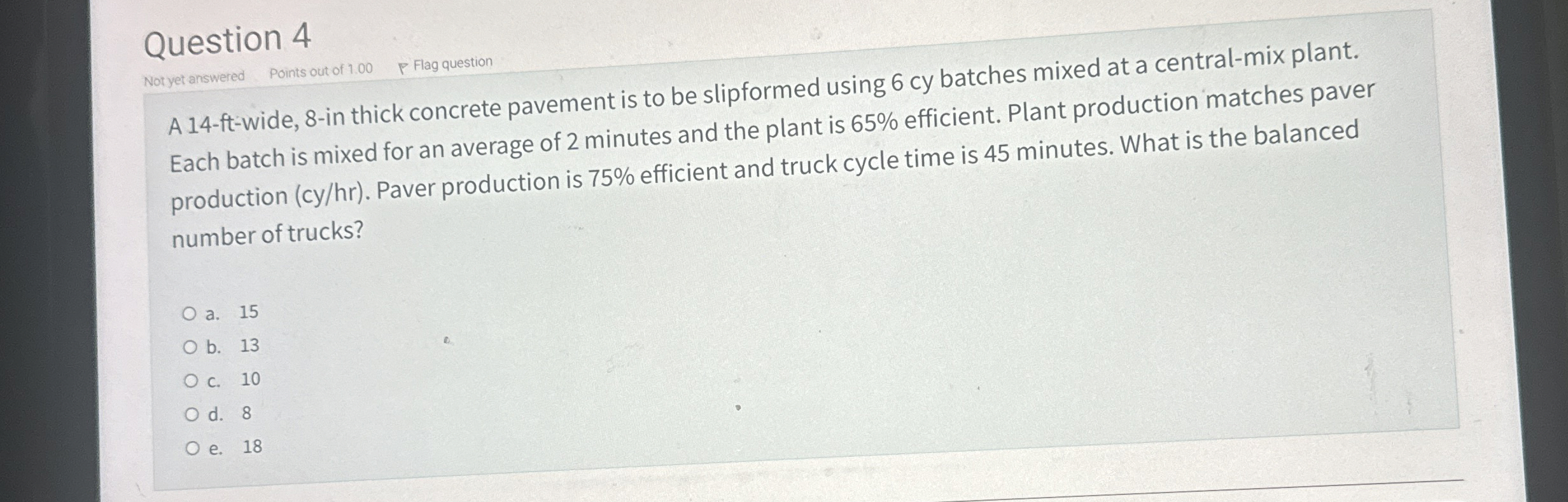Question 4 A 1 4 - ft - wide, 8 - in thick