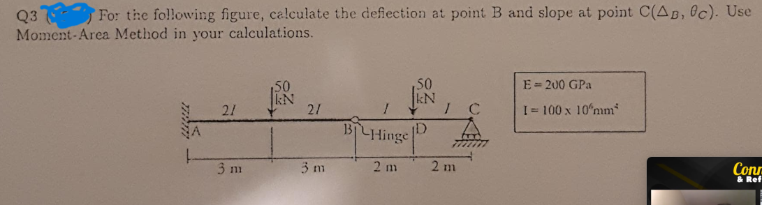 Q 3 For the following figure, calculate the