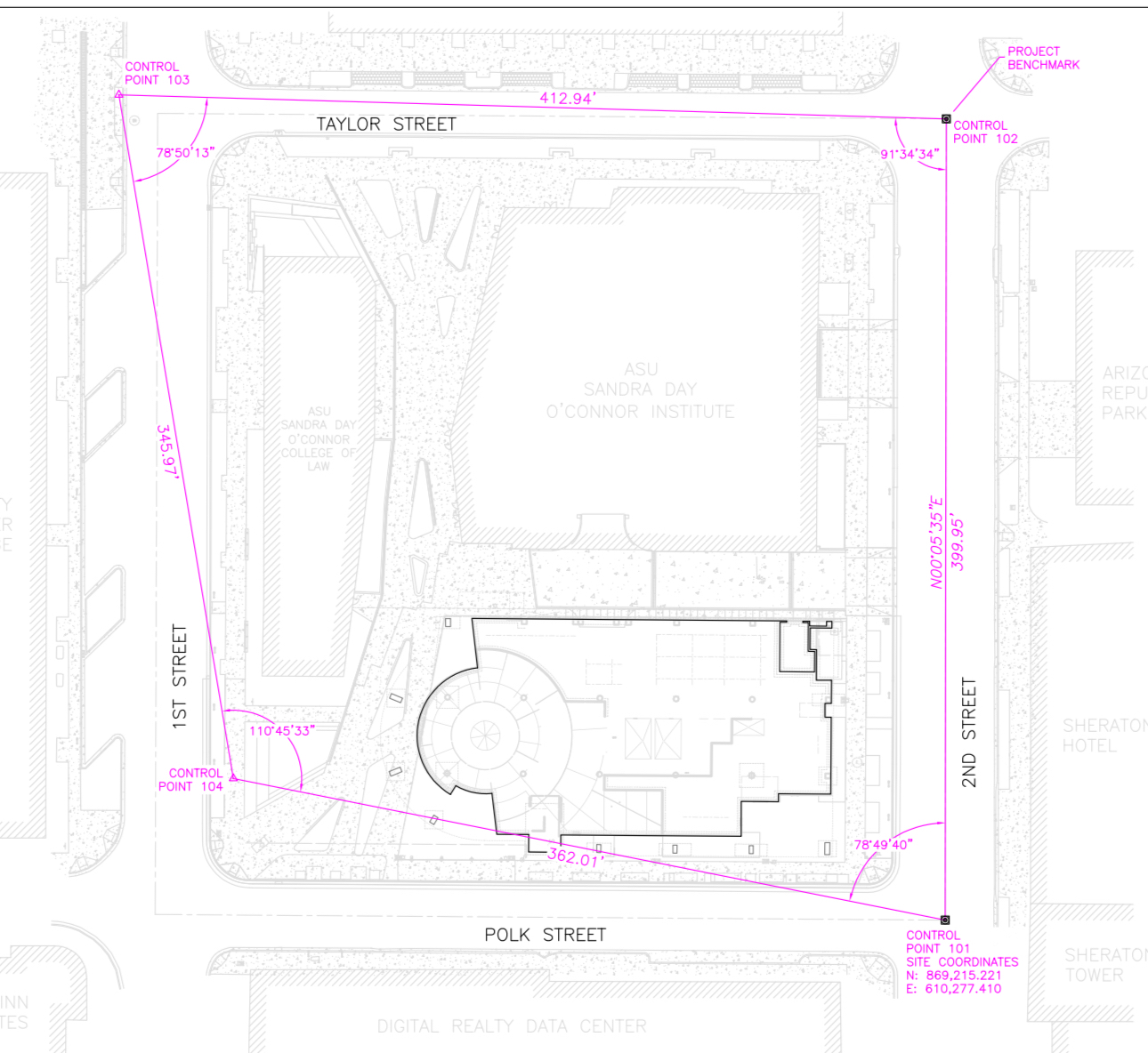 Need Northing and easting for CP 1 0 3