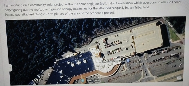 I am working on a community solar project without