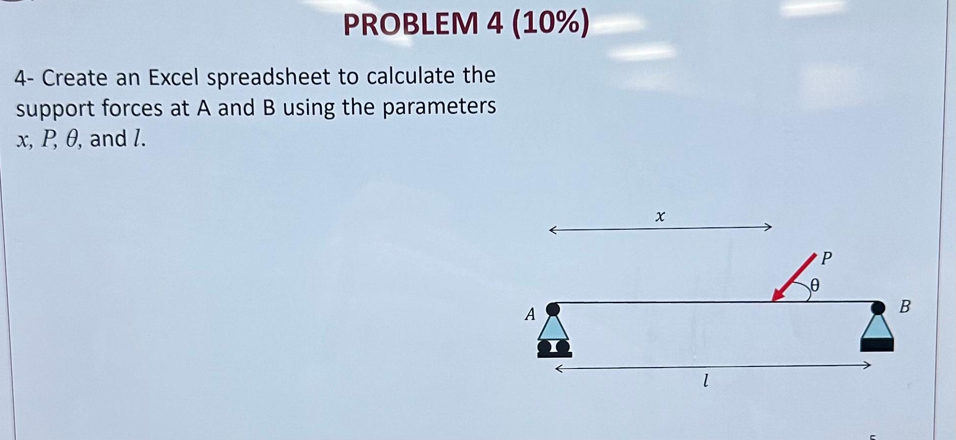 Create an Excel spreadsheet to calculate the