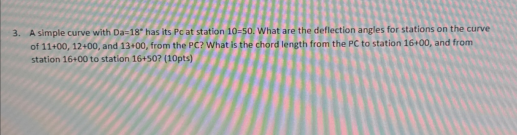 A simple curve with D a = 1 8 has its P c at
