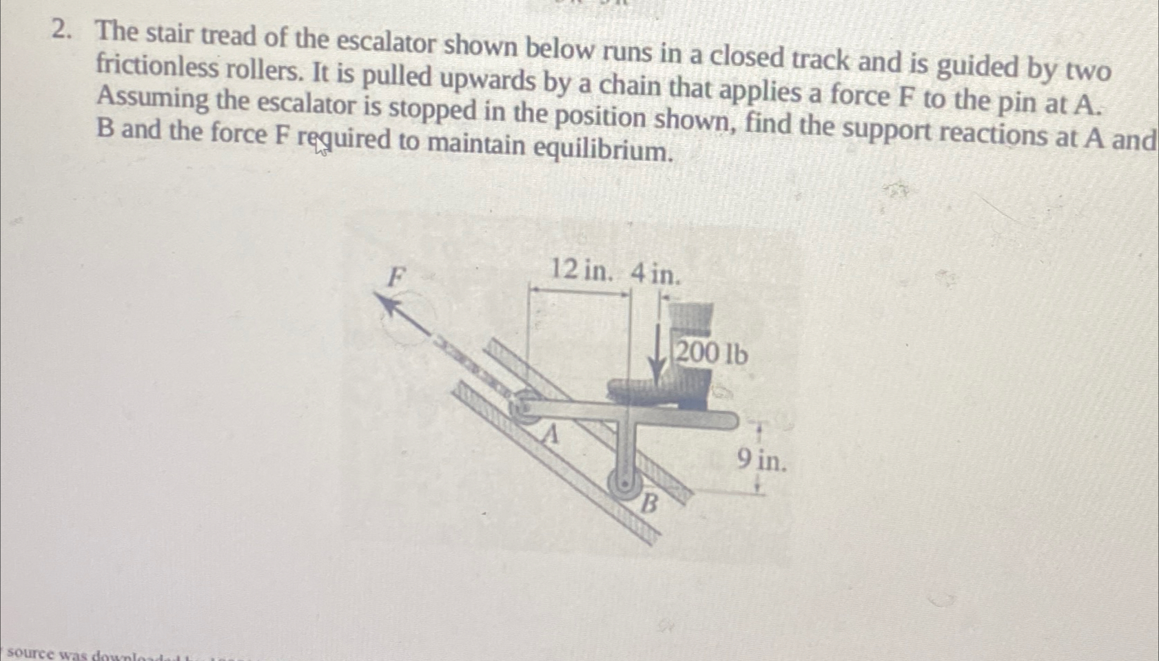 The stair tread of the escalator shown below runs