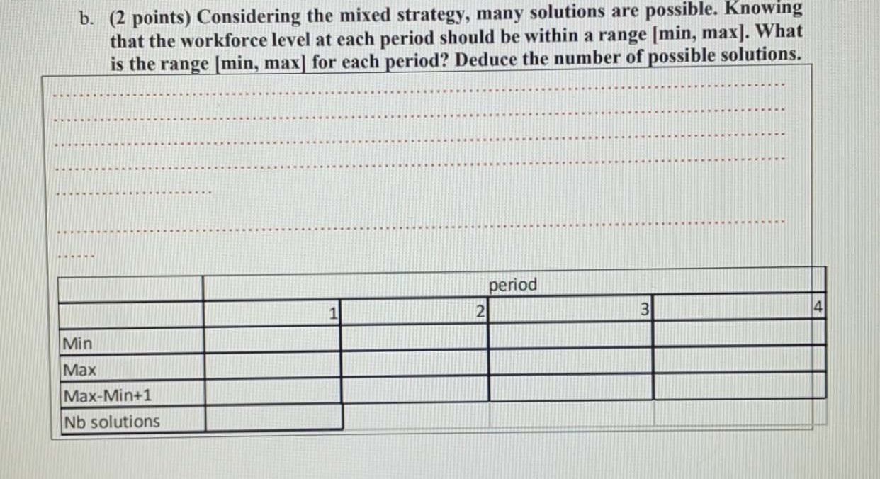 b . ( 2 points ) Considering the mixed strategy,