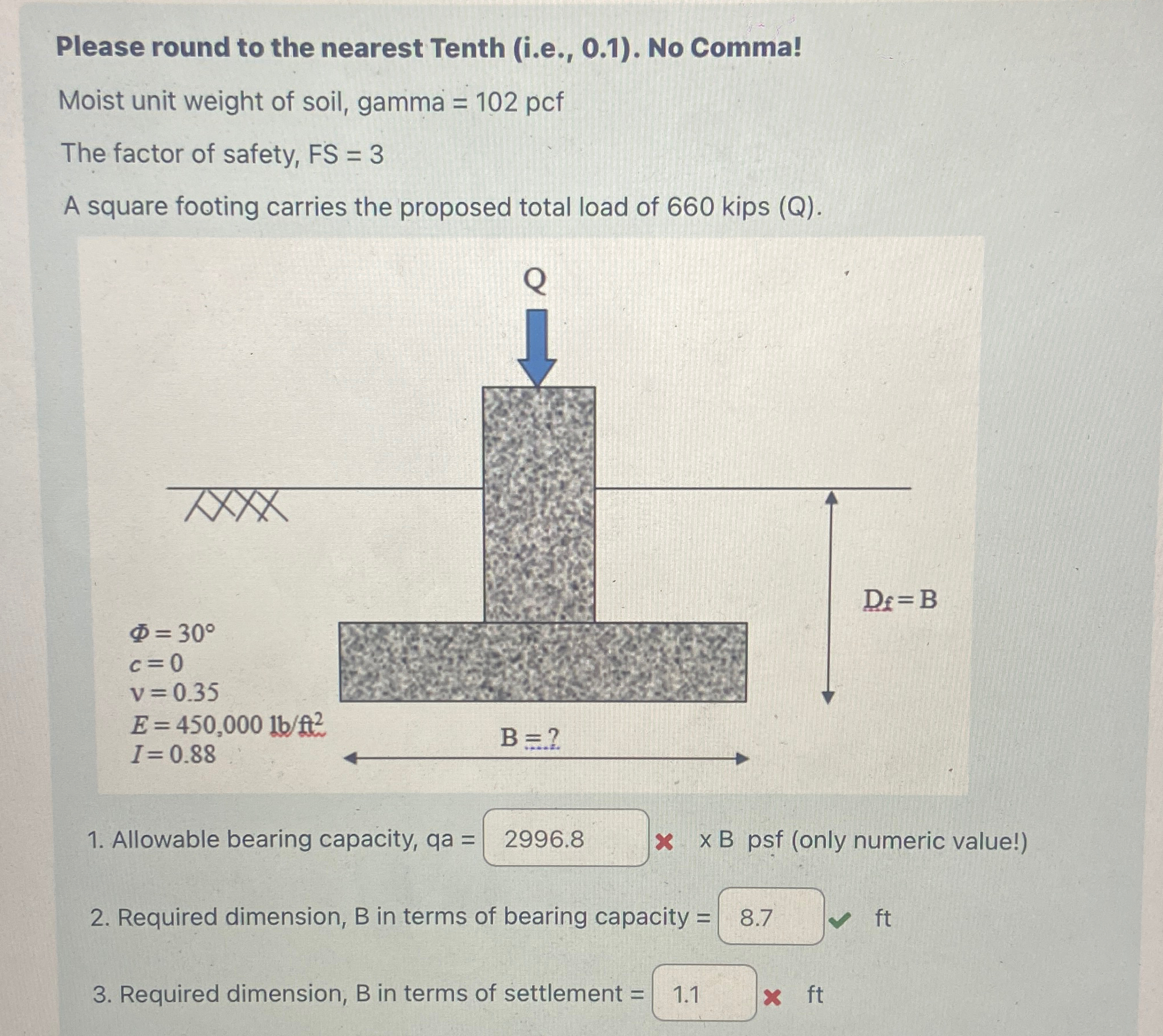 Please round to the nearest Tenth ( i . e . , 0 .