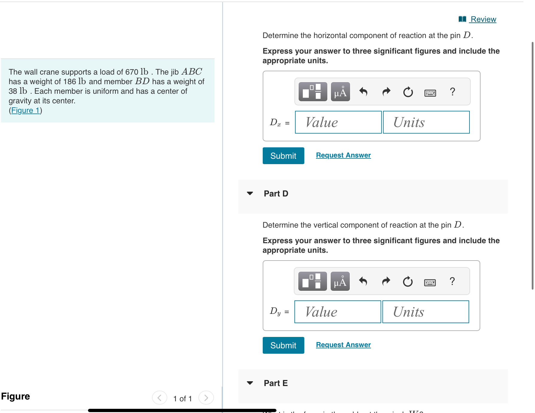 The wall crane supports a load of 6 7 0 l b . The