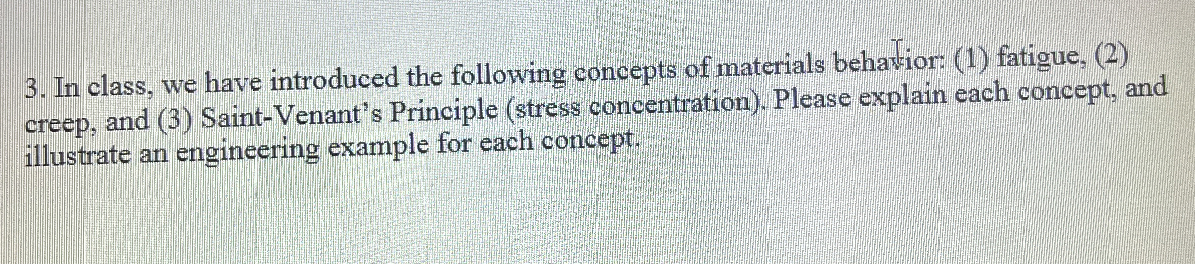 In class, we have introduced the following