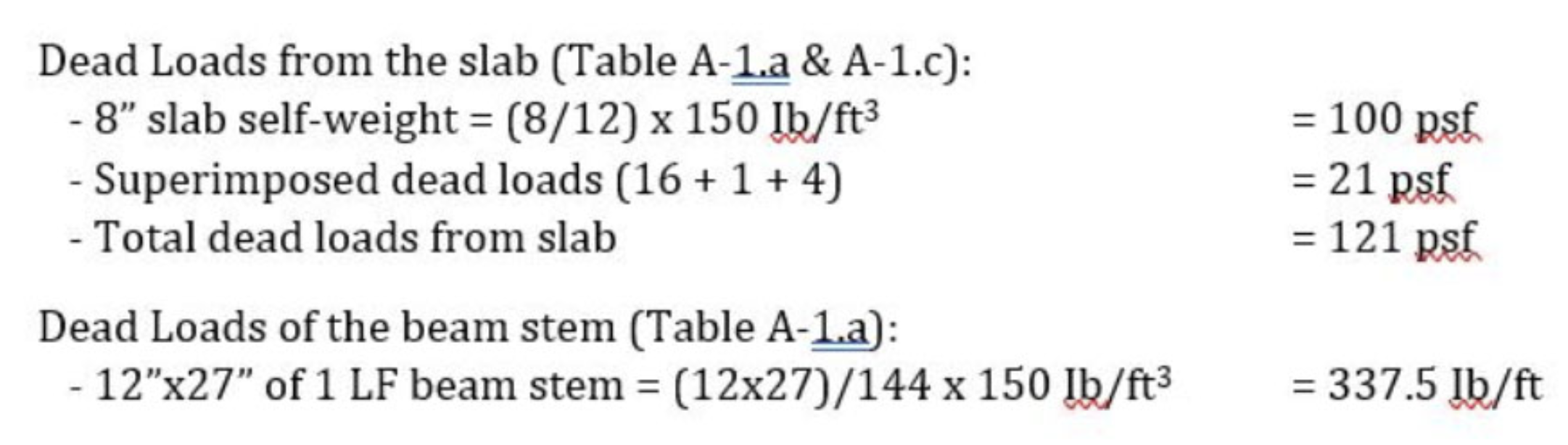 Refer to the concrete structure floor plan