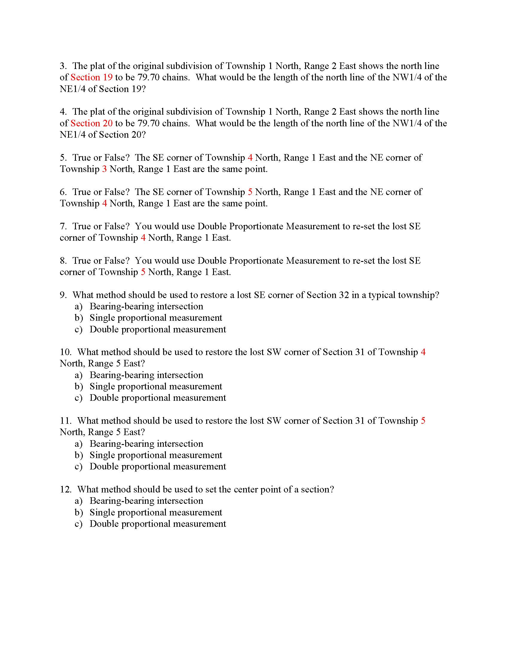 The plat of the original subdivision of Township