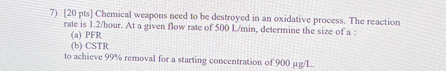 2 0 p t s Chemical weapons need to be destroyed