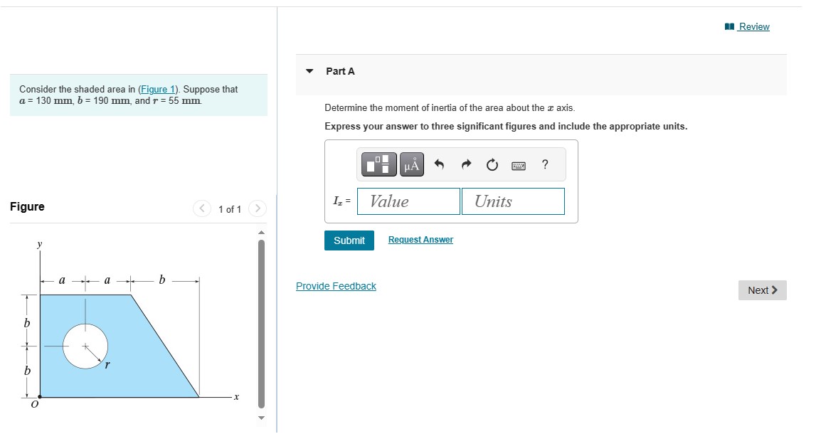 Consider the shaded area in ( Figure 1 ) .