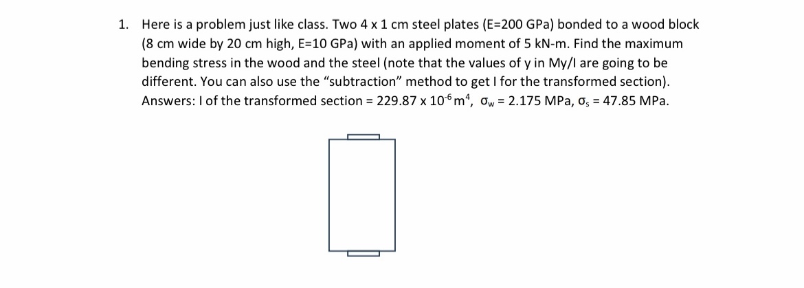 Here is a problem just like class. Two 4 1 c m