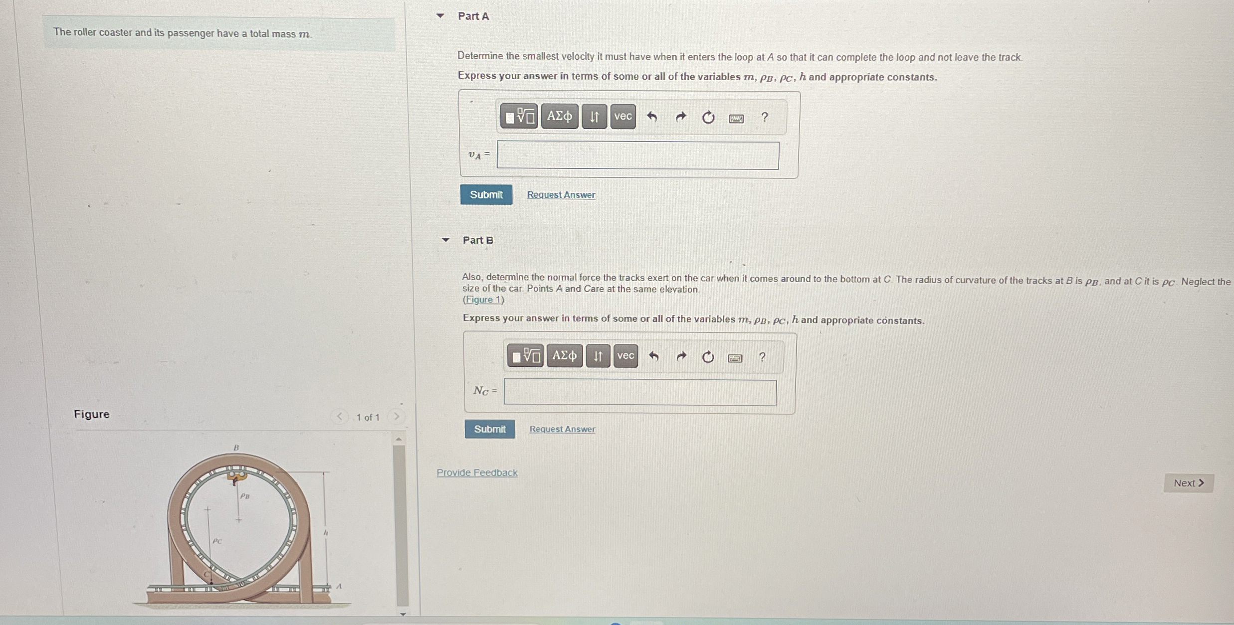 The roller coaster and its passenger have a total