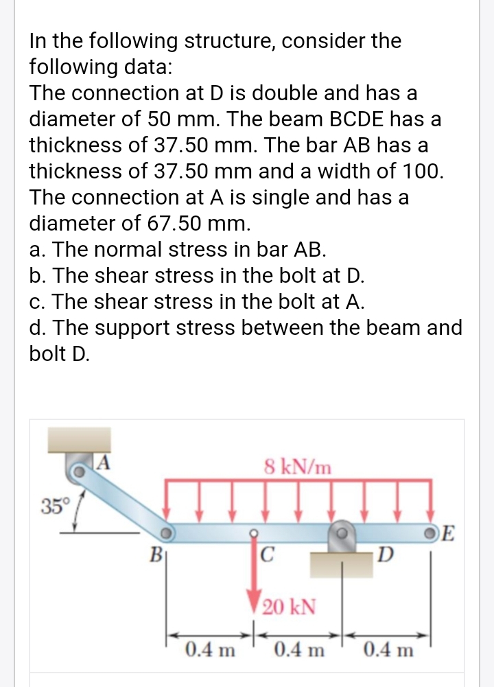 In the following structure, consider the
