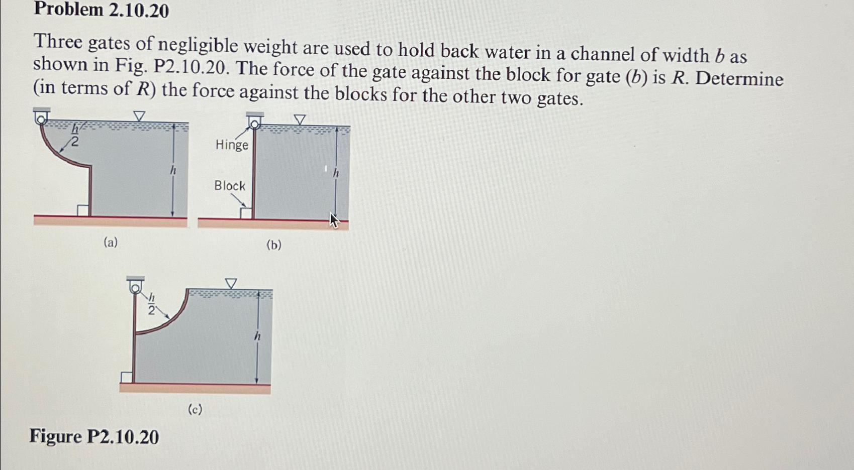 Problem 2.10.20\ Three gates of negligible weight