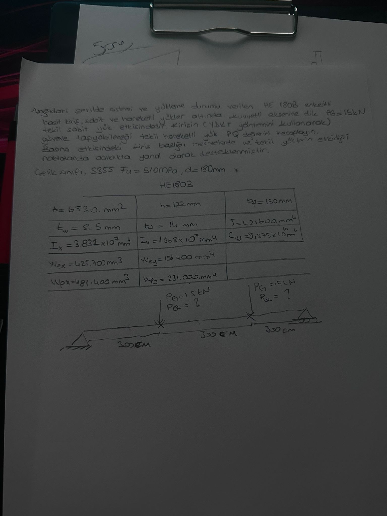 Soru cel k yap lar a a dak sekilde sistemi ve