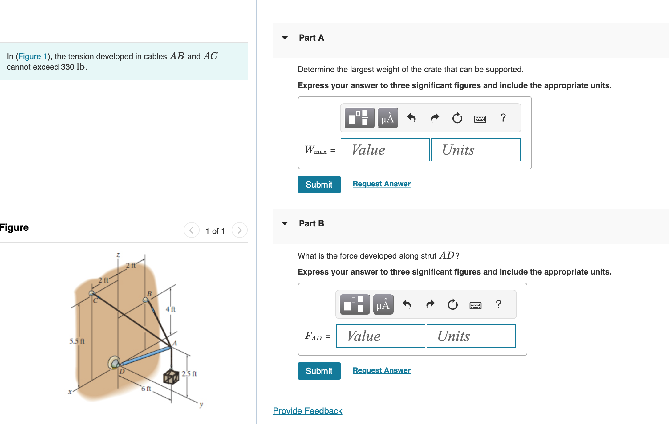 Part A In ( Figure 1 ) , the tension developed in