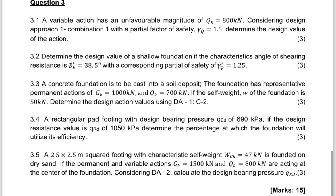 Question 1 1 . 1 In a tabular form, give the